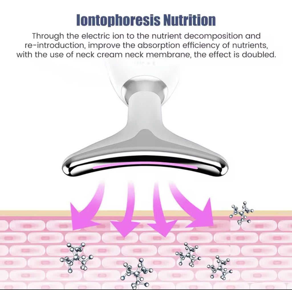 ANTI WRICKLE NECK & FACE SKIN LIFTING & TIGHTENING MASSAGER DEVICE