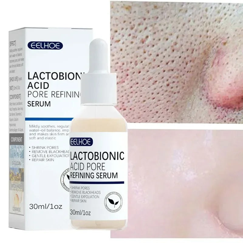 Shrink Pores Face Firm Moisturizing Essence Lactobionic Acid Facial Serum Repair Pores