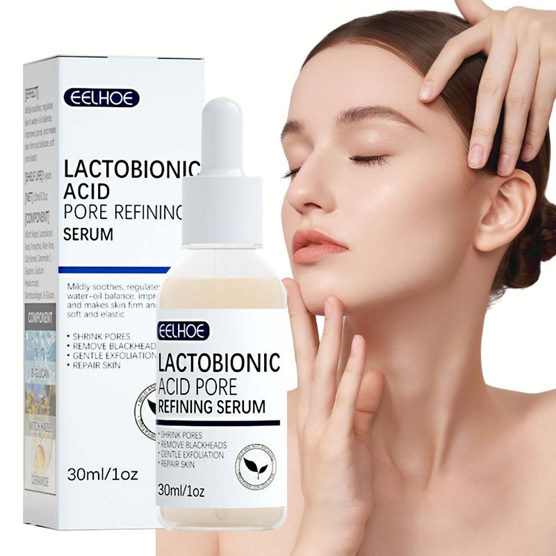 Shrink Pores Face Firm Moisturizing Essence Lactobionic Acid Facial Serum Repair Pores